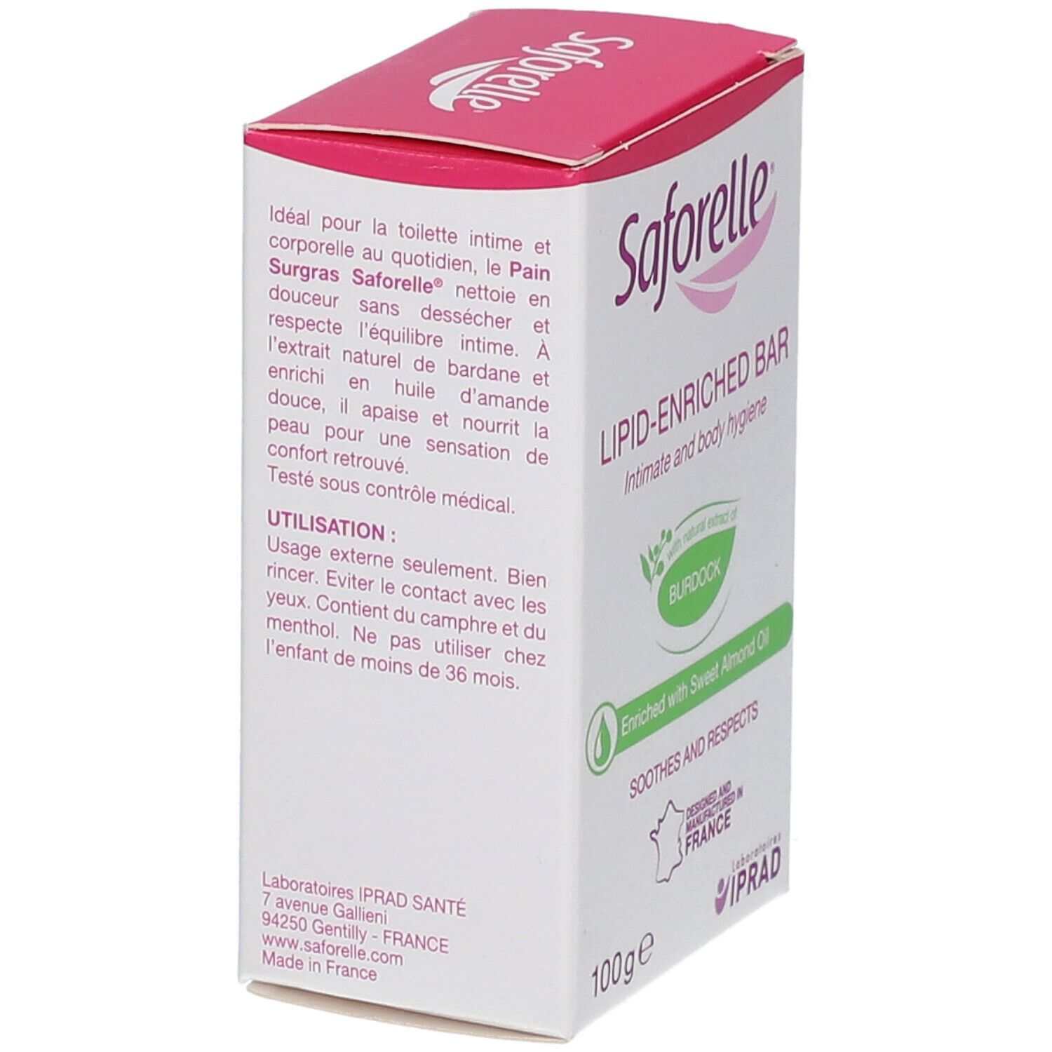 Saforelle® Pain de toilette surgras