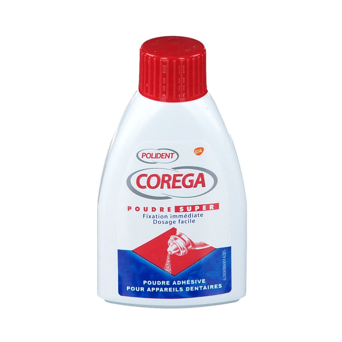 Polident Corega® super poudre pour appareil dentaire