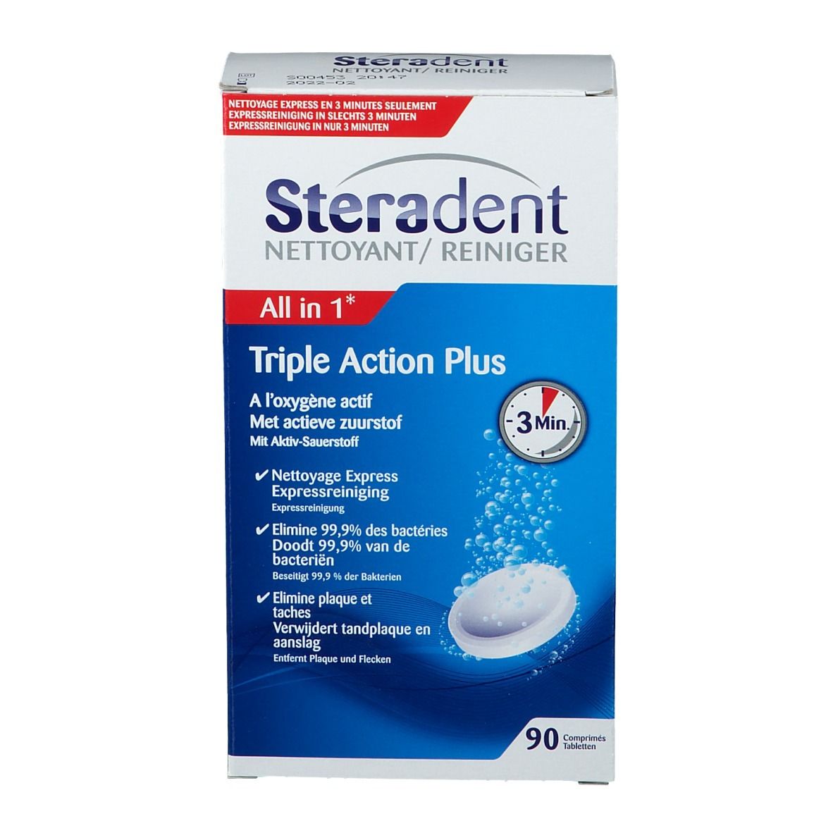 Steradent triple action plus