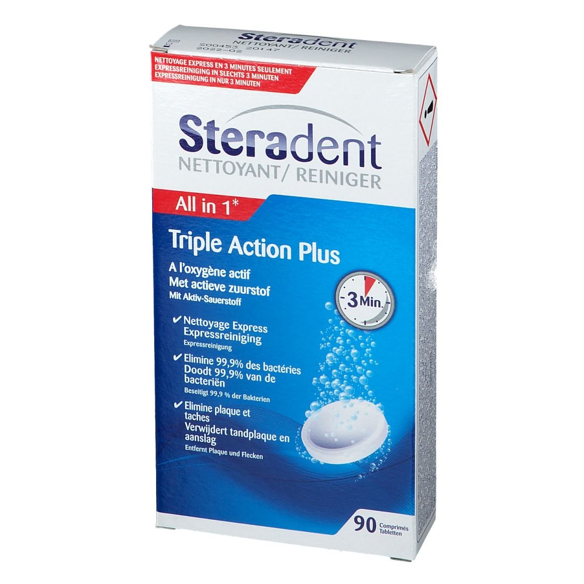 Steradent triple action plus
