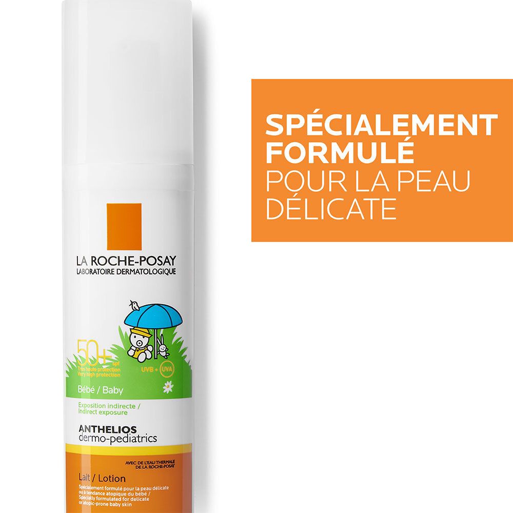 Crème Solaire en Lait Bébé Dermo-Pediatrics SPF50+ Sans Parfum