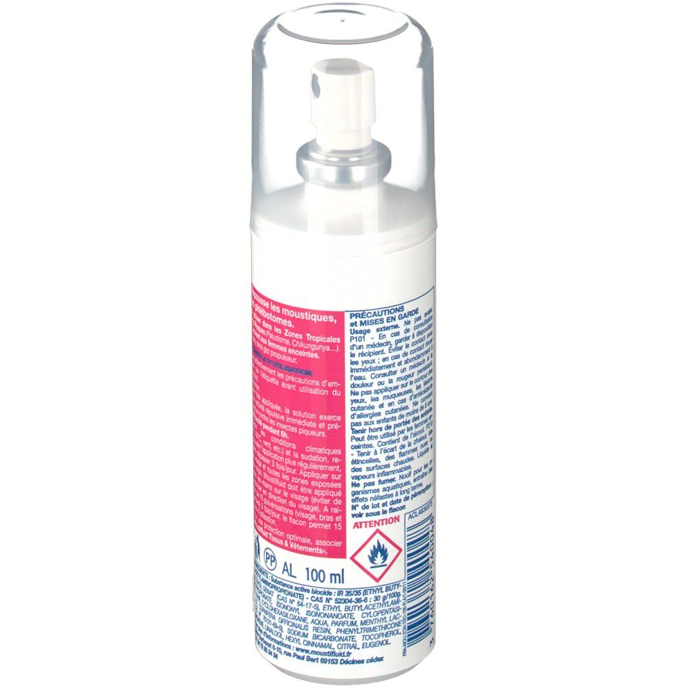 Moustifluid lotion zones tropicales et à risques
