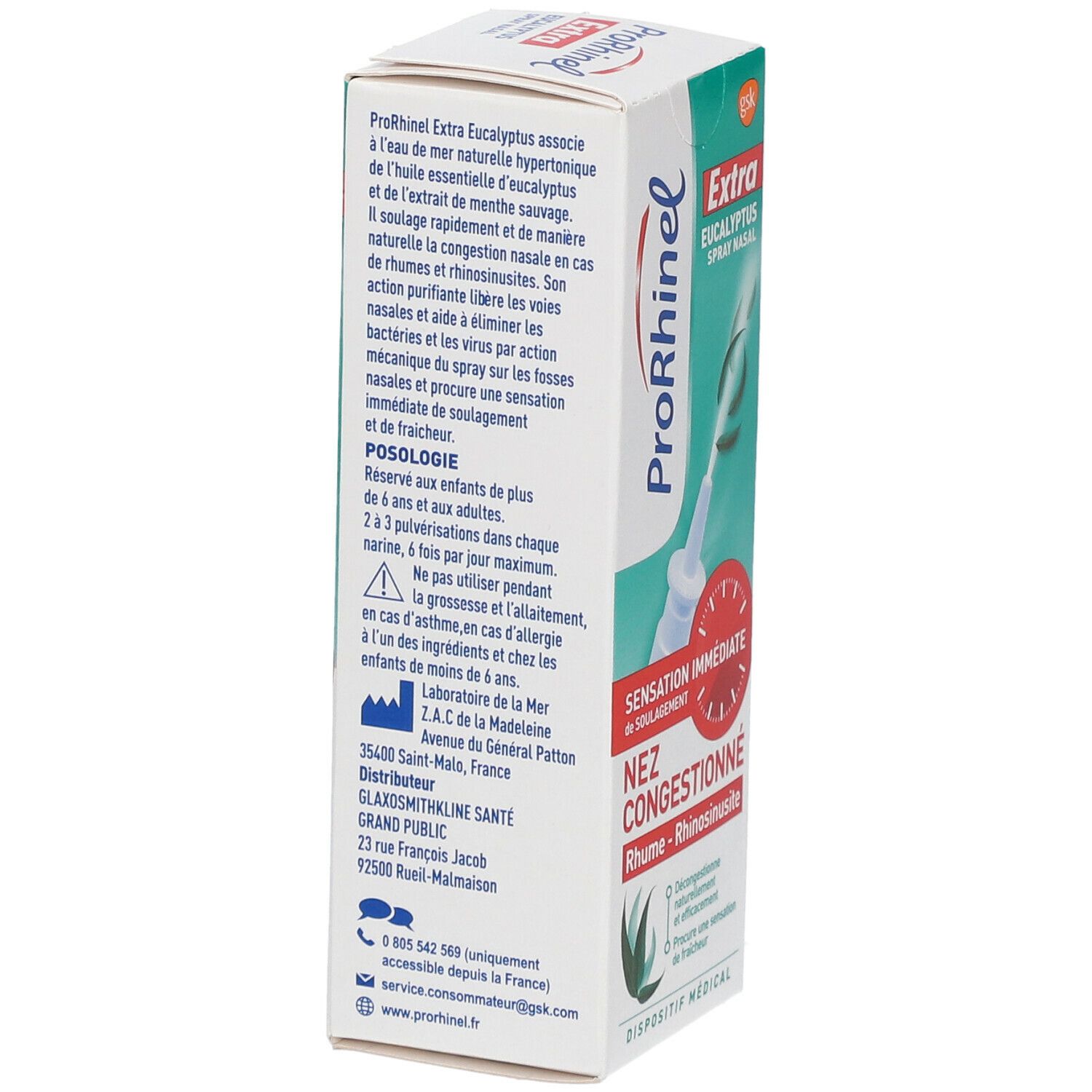 PRORHINEL Spray nasal naturel nez congestionné 20ml - Pharmacie