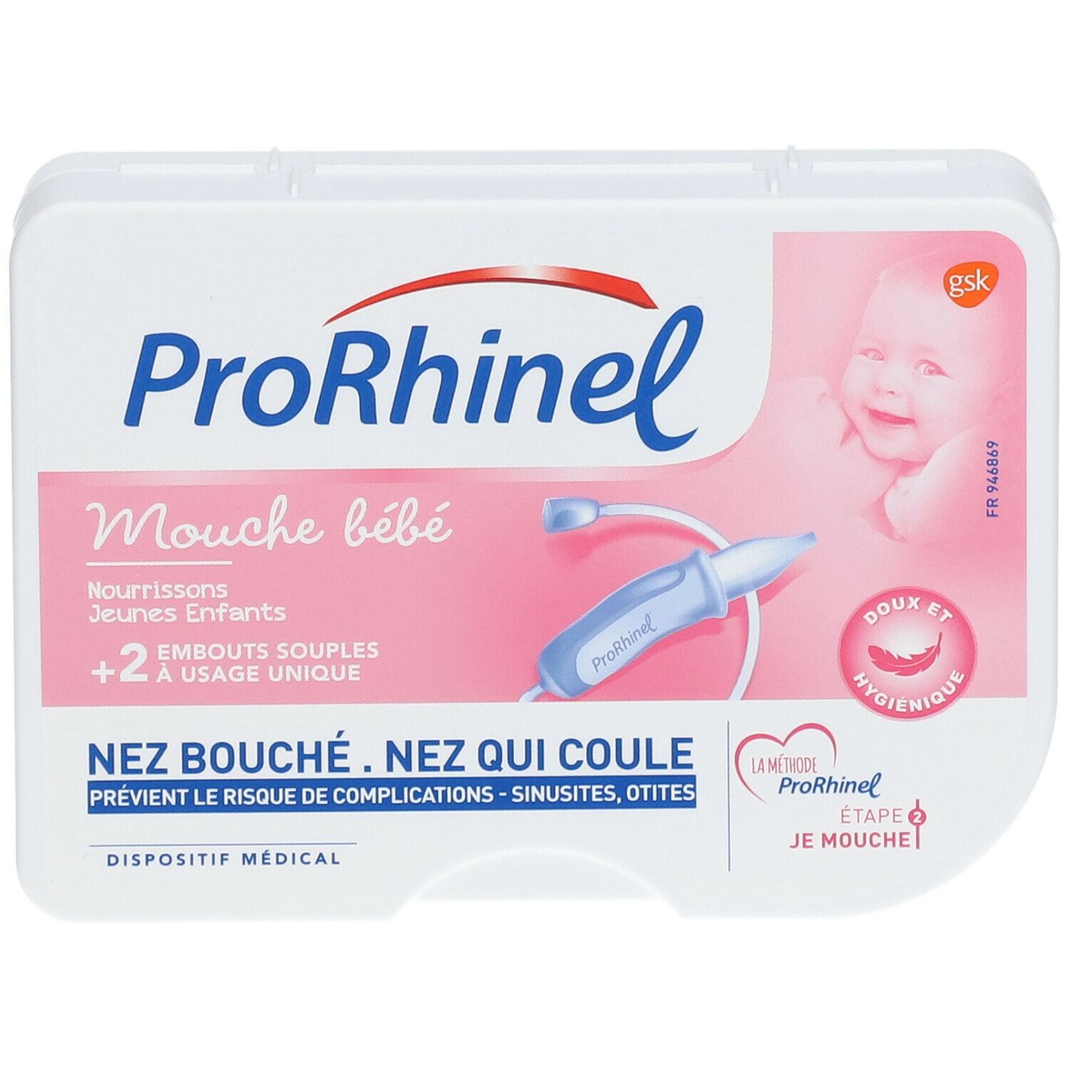 ProRhinel® mouche-bébé et embouts jetables souples