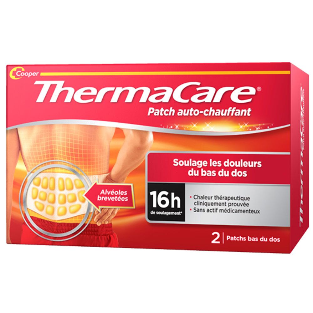 Thermacare Patch Auto-chauffant - patchs bas du dos boîte de 2