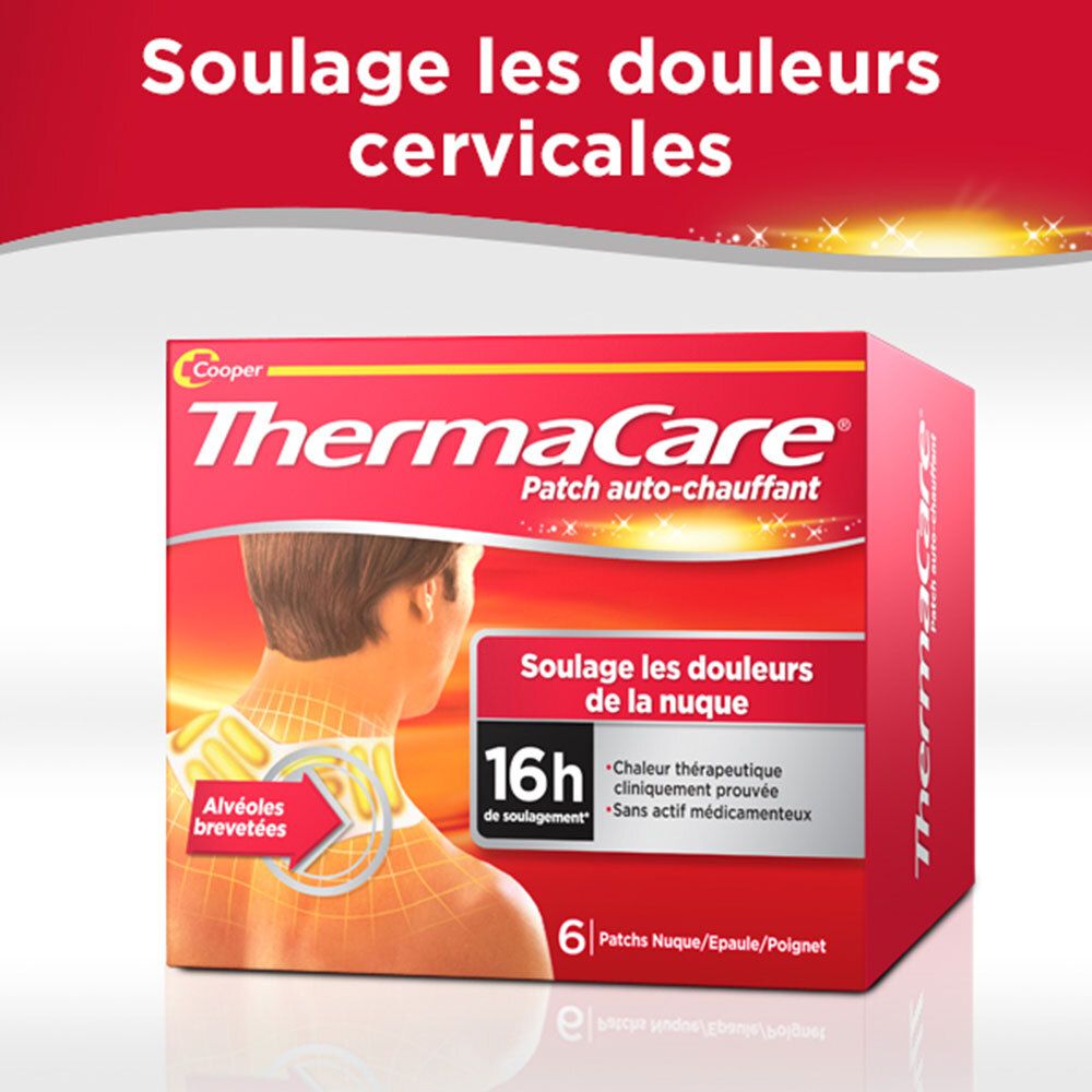 Thermacare Patch Auto-Chauffant Nuque - Boîte de 6