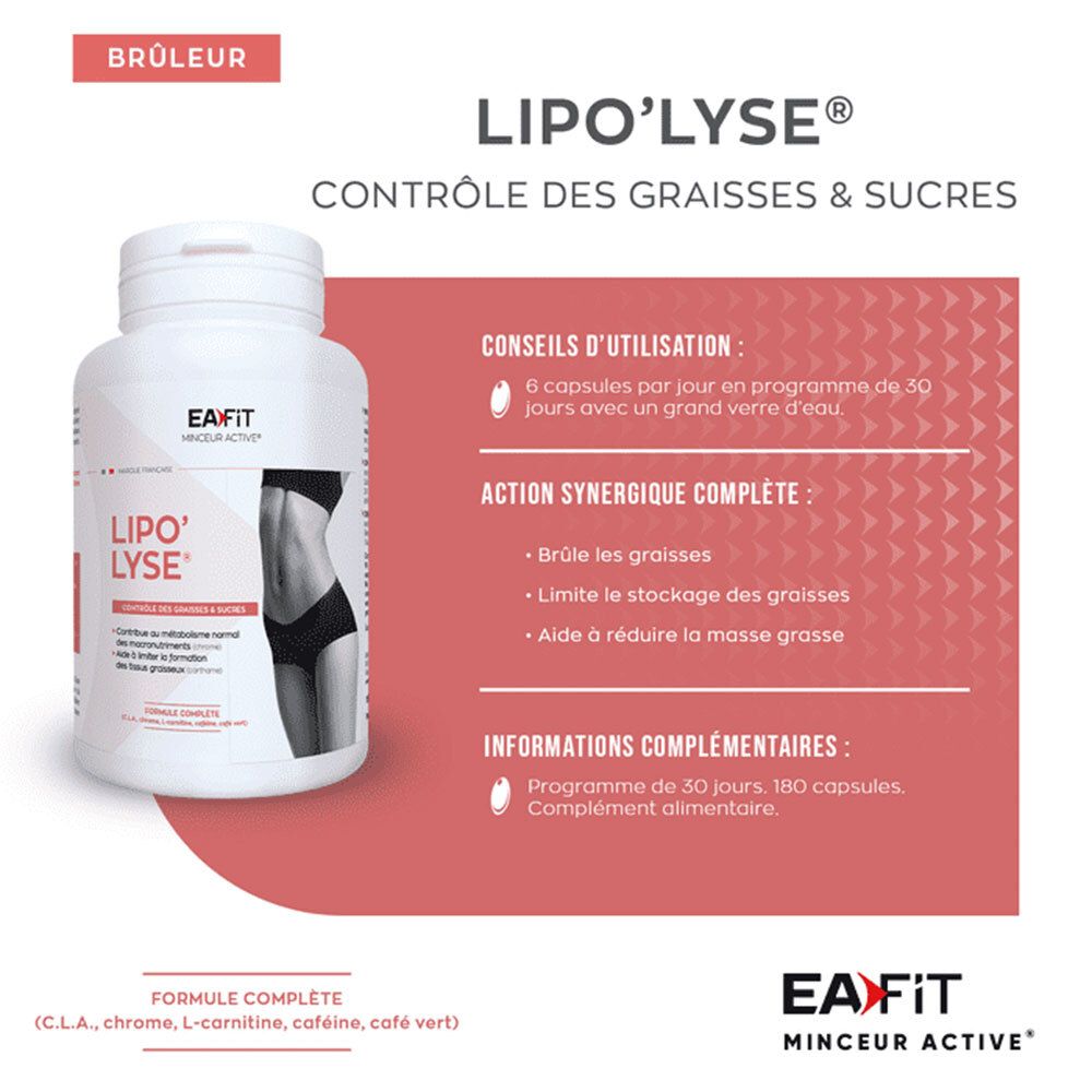 EA Fit Lipo' Lyse brûleur de graisse