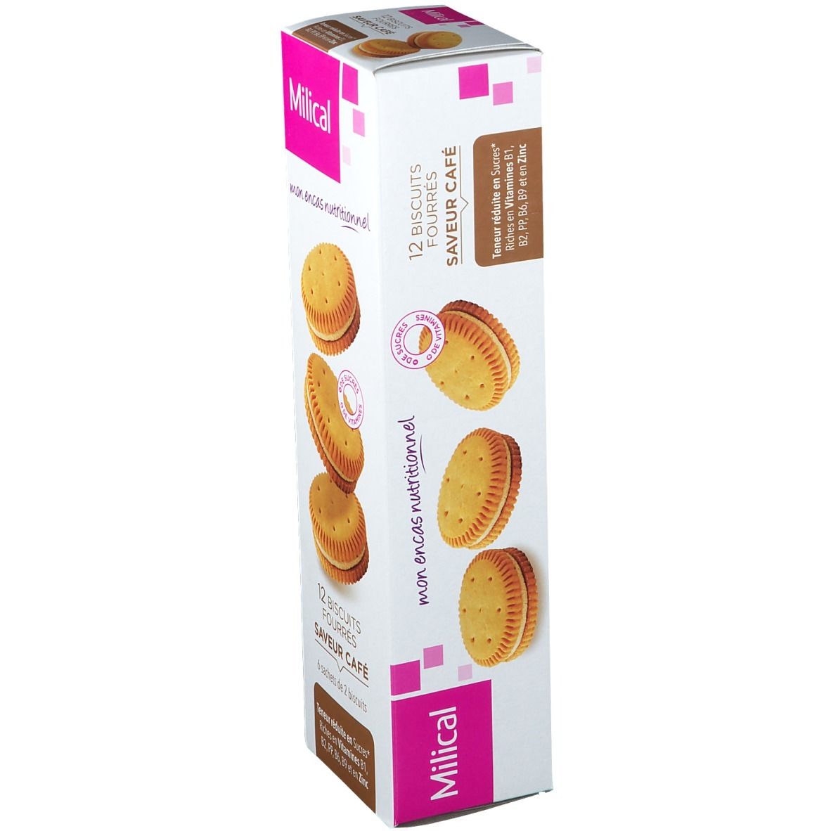 Milical Nutrition biscuits fourrés café