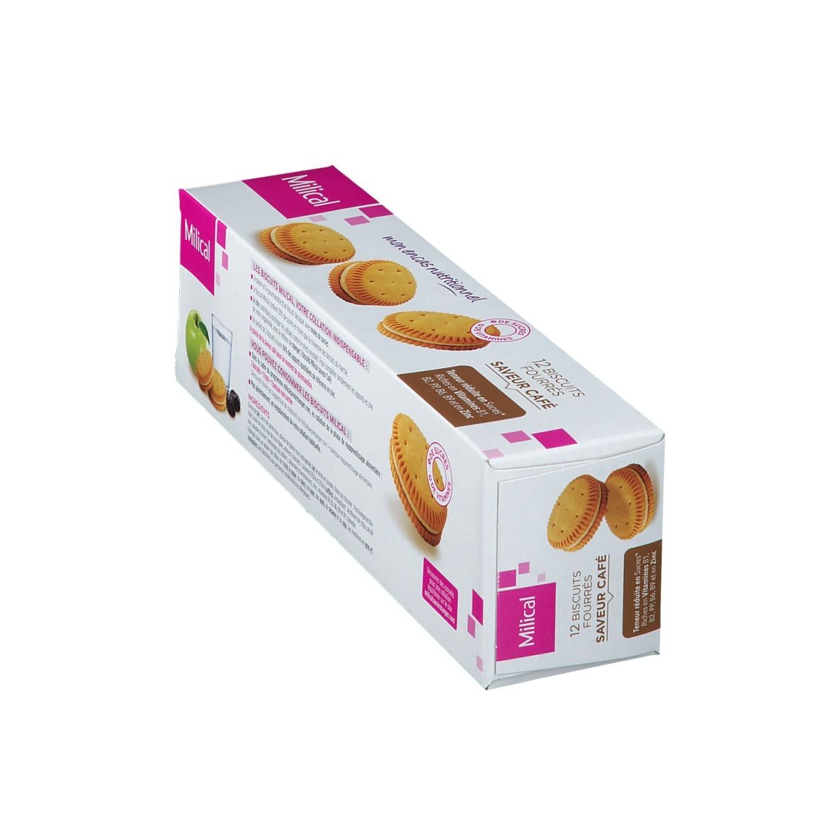 Milical Nutrition biscuits fourrés café