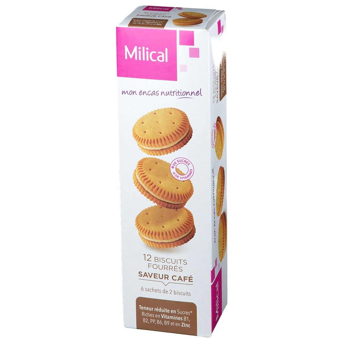 Milical Nutrition biscuits fourrés café
