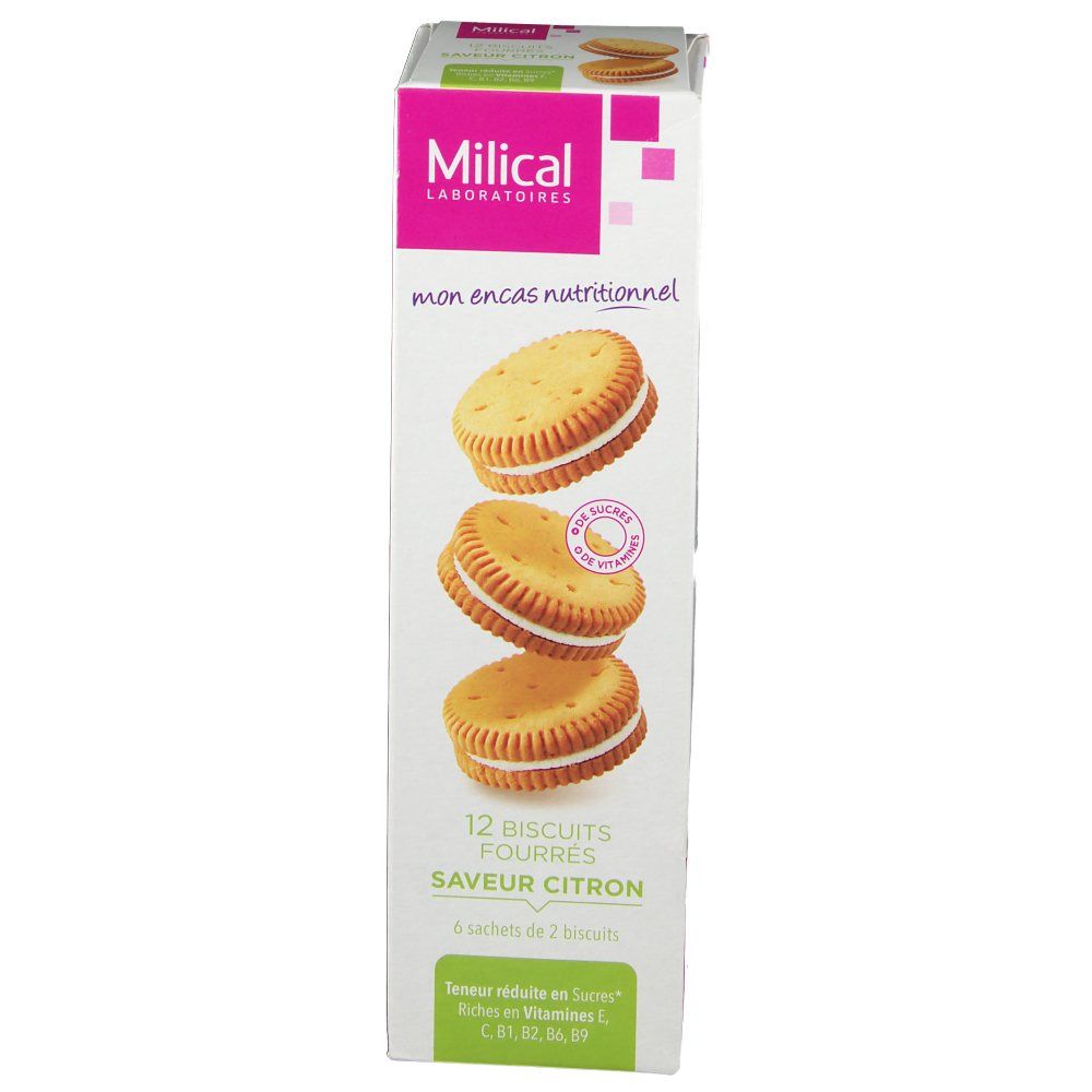 Milical Nutrition Biscuits fourrés Citron