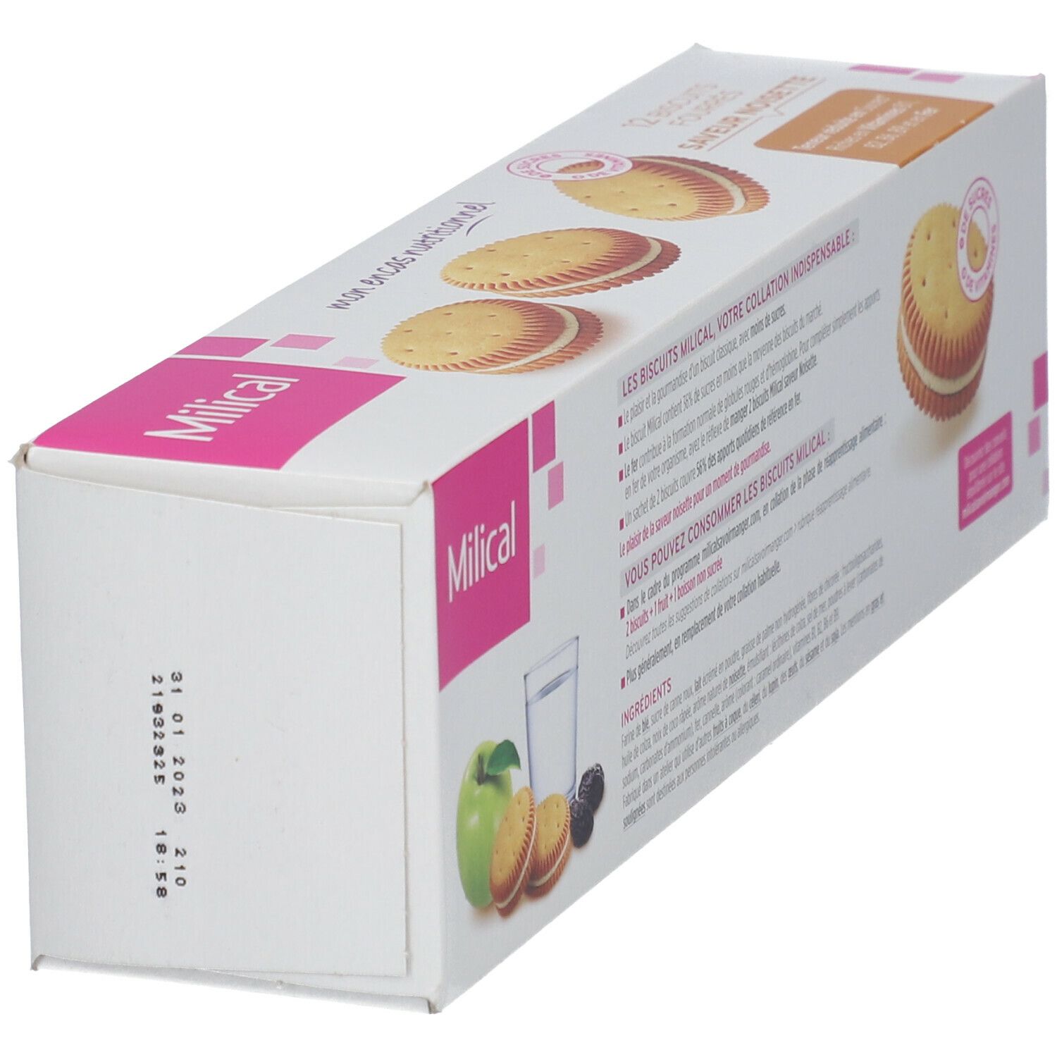 Milical Nutrition Biscuits fourrés Noisette