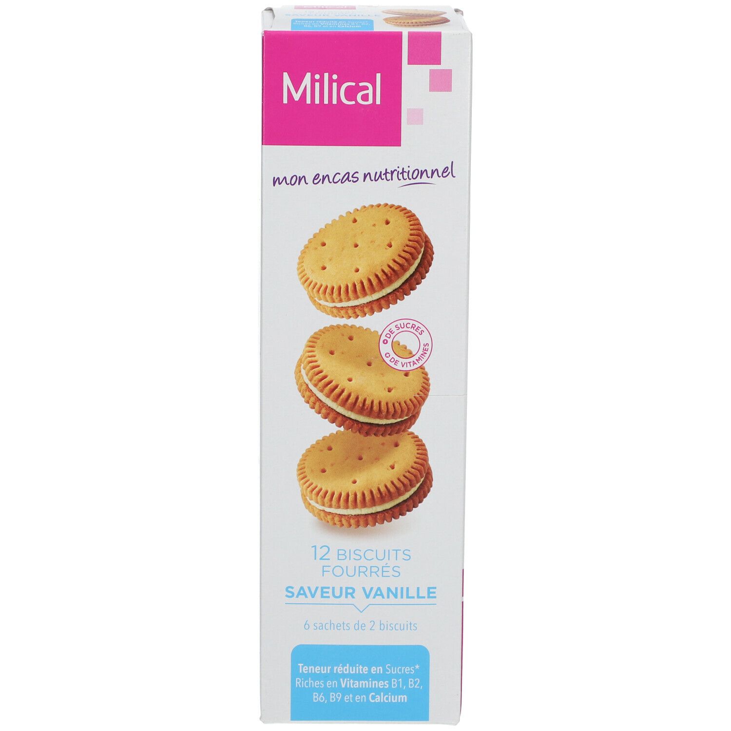Milical Nutrition biscuits fourrés vanille
