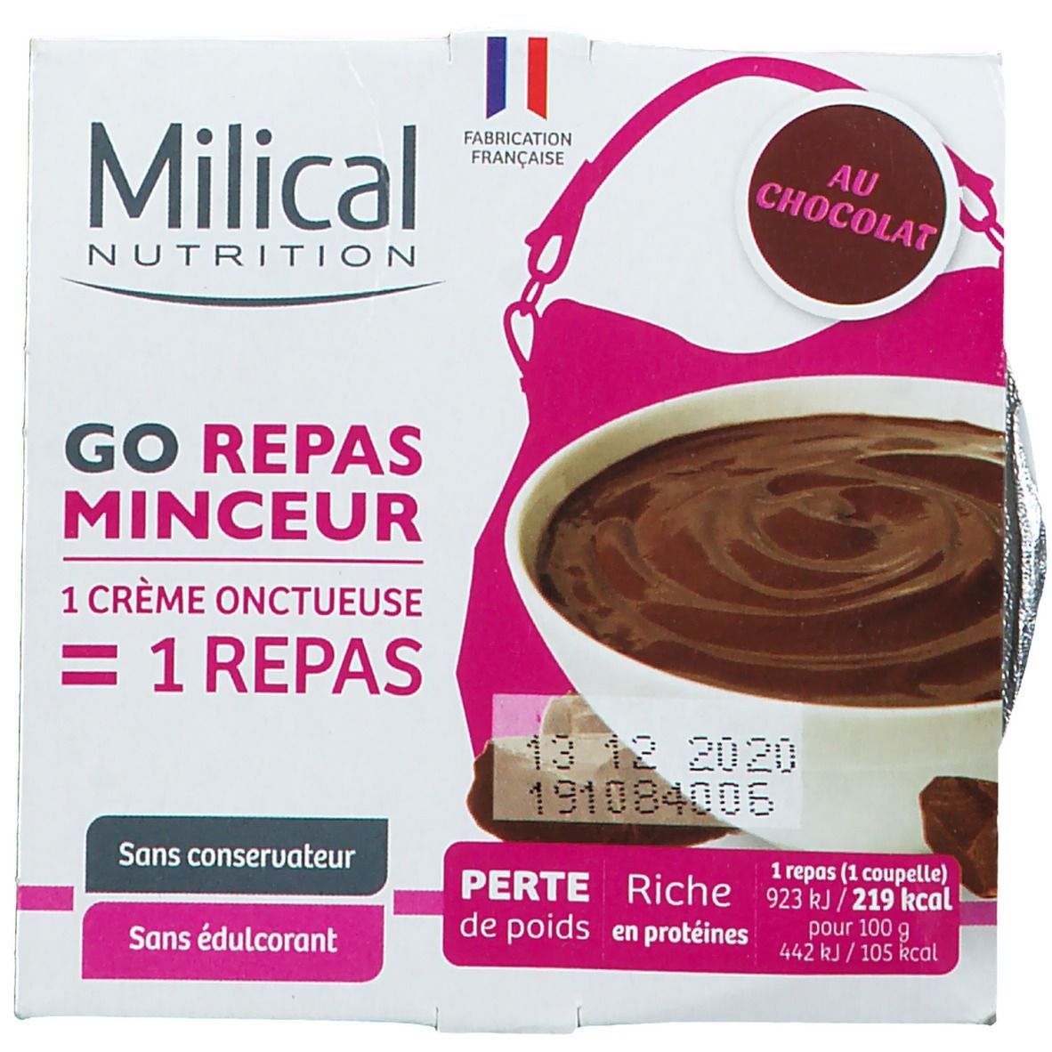 Milical Coupelle repas express chocolat