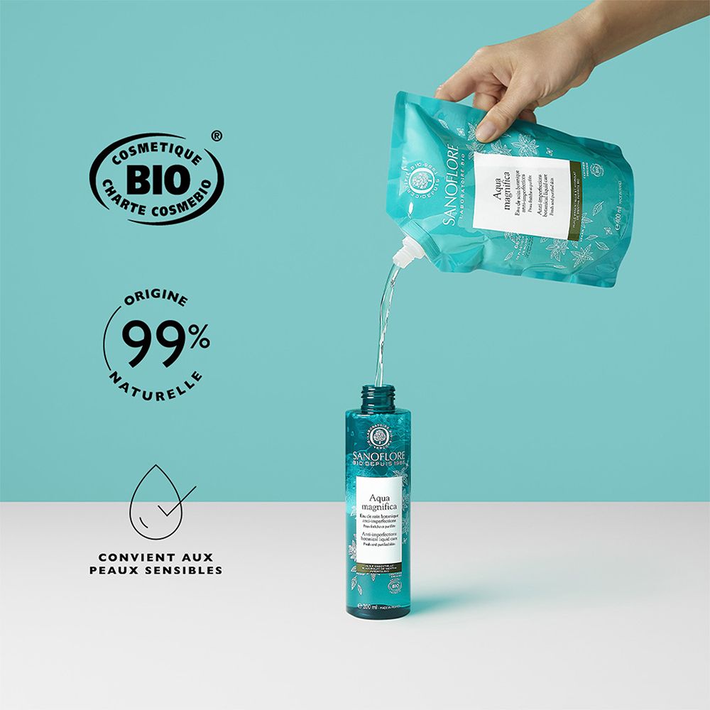 SANOFLORE Aqua magnifica Eau de soin purifiante anti-imperfections certifée Bio 200 ml
