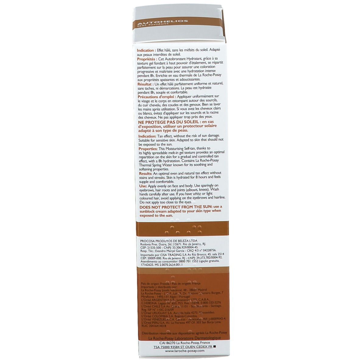 La Roche Posay Autohélios gel autobronzant