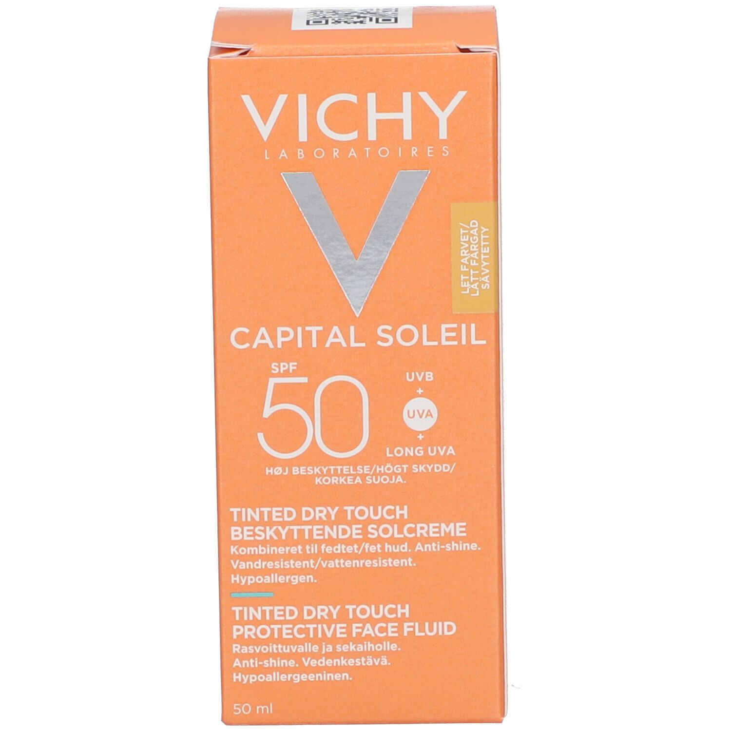 VICHY Capital Soleil BB émulsion toucher sec teintée SPF50 Tube 50ml