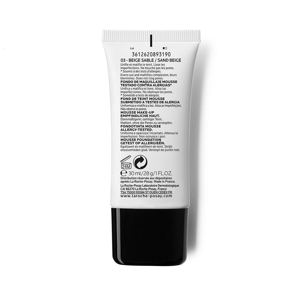 LA ROCHE POSAY TOLÉRIANE Fond de teint mousse matifiante n° 03