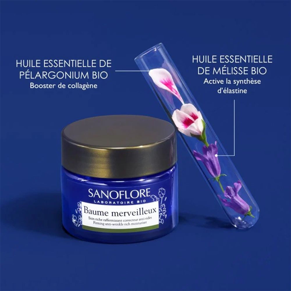 SANOFLORE Merveilleuse baume anti-rides certifié Bio 50ml
