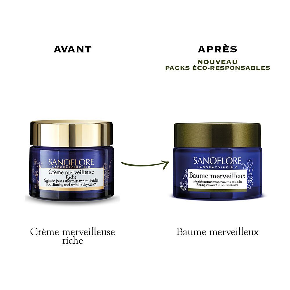 SANOFLORE Merveilleuse baume anti-rides certifié Bio 50ml