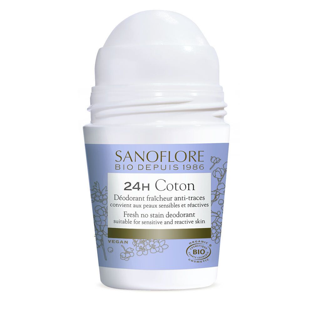 SANOFLORE Déodorant Coton efficacité 24h certifié bio 50ml