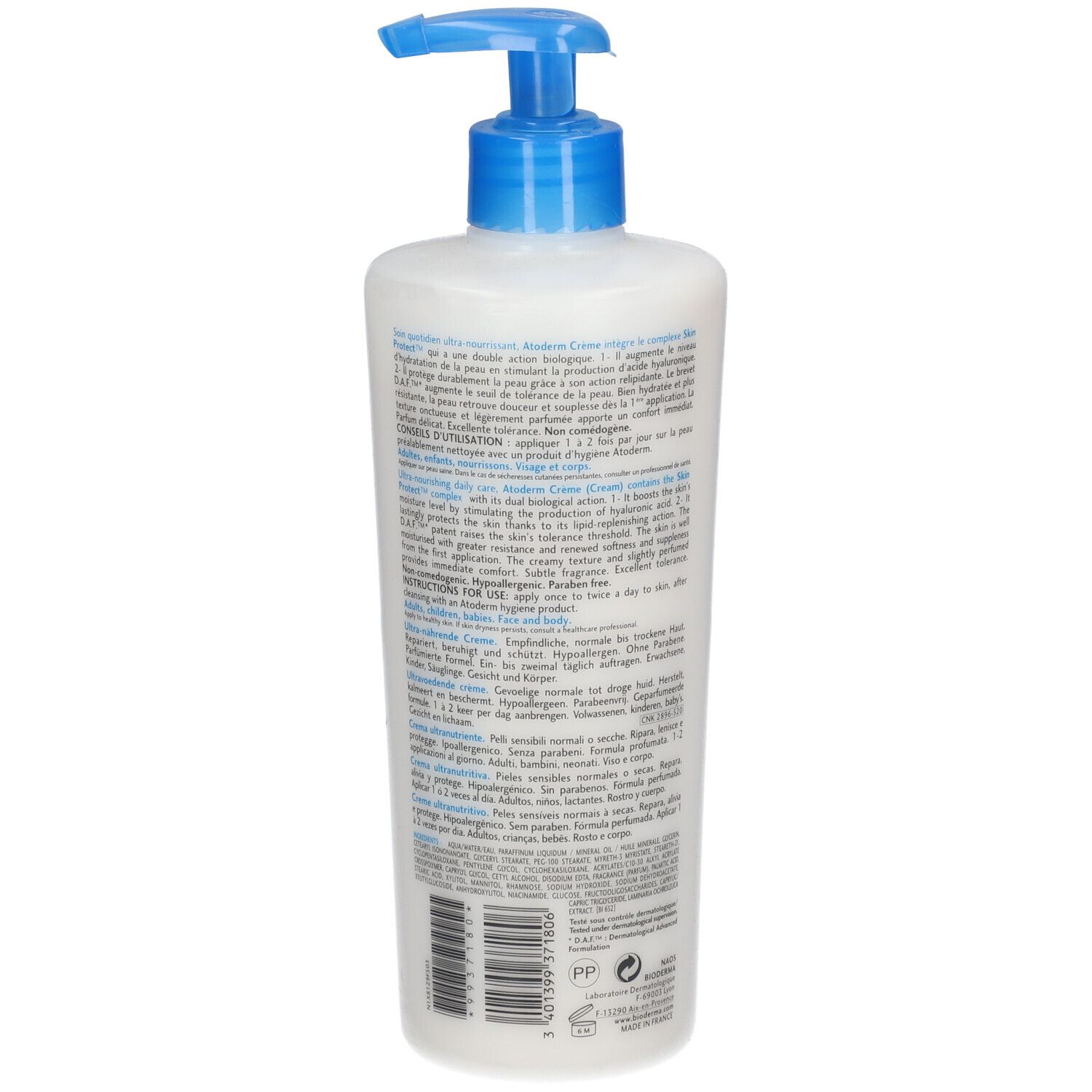 Bioderma Atoderm crème nourrissante peaux sèches
