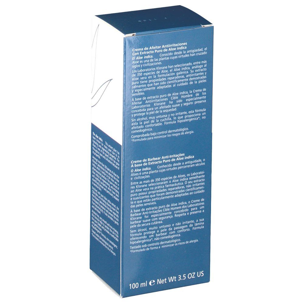 Klorane Cible Homme crème à raser sans blaireau
