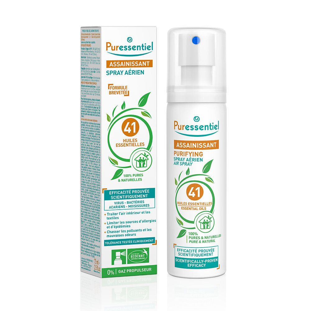 Puressentiel SPRAY AÉRIEN ASSAINISSANT 41 Huiles Essentielles 75 ml -  Redcare Pharmacie