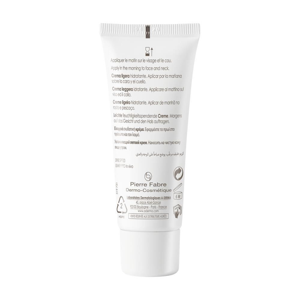 A-Derma Hydralba UV crème hydratante légère SPF 20