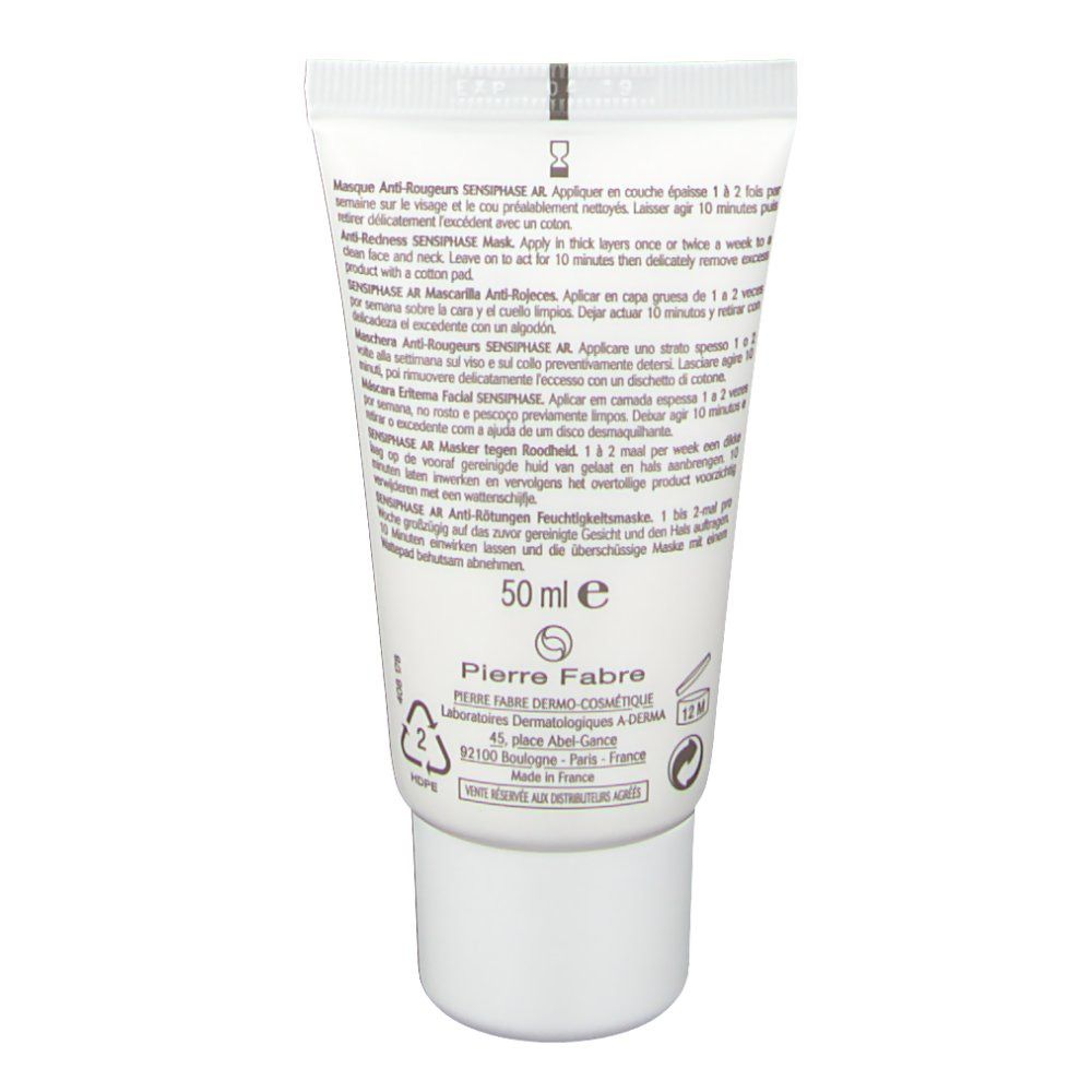 A-Derma Sensiphase AR masque peaux réactives
