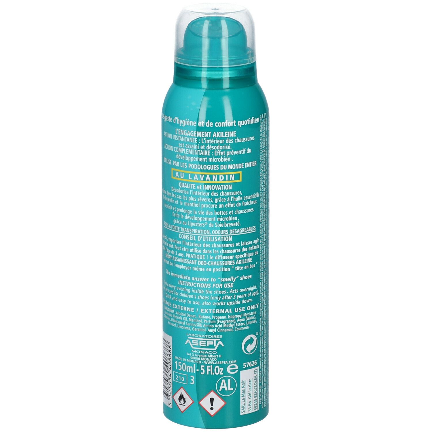 Akileïne® Spray Assainissant Déo-Chaussures