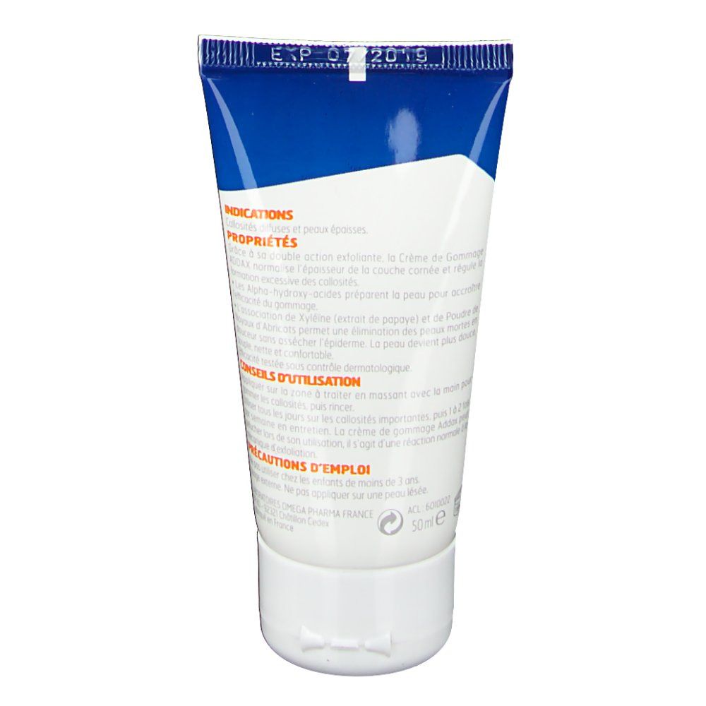 Addax pieds crème de gommage keraderm