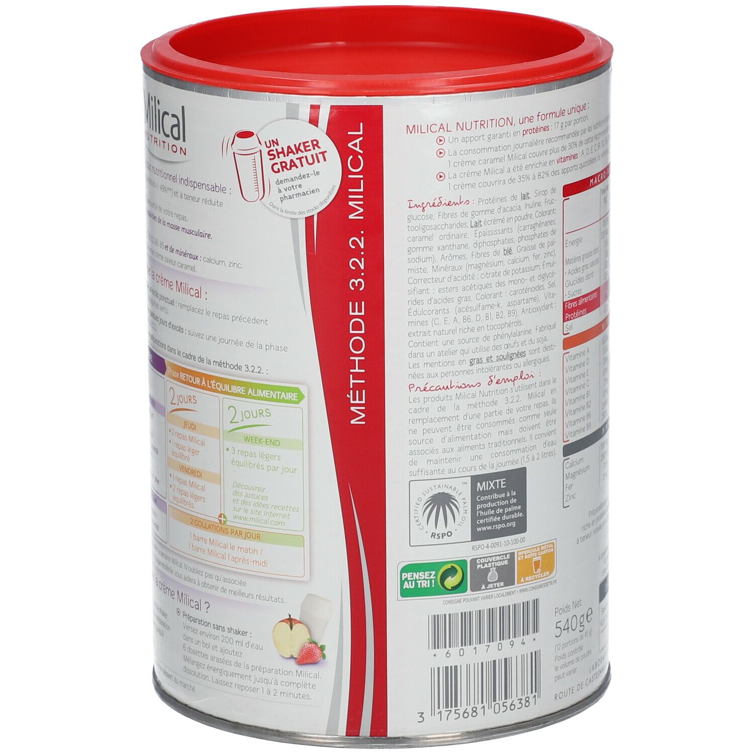 Milical Nutrition Crème hyperprotéinée Douceur Caramel