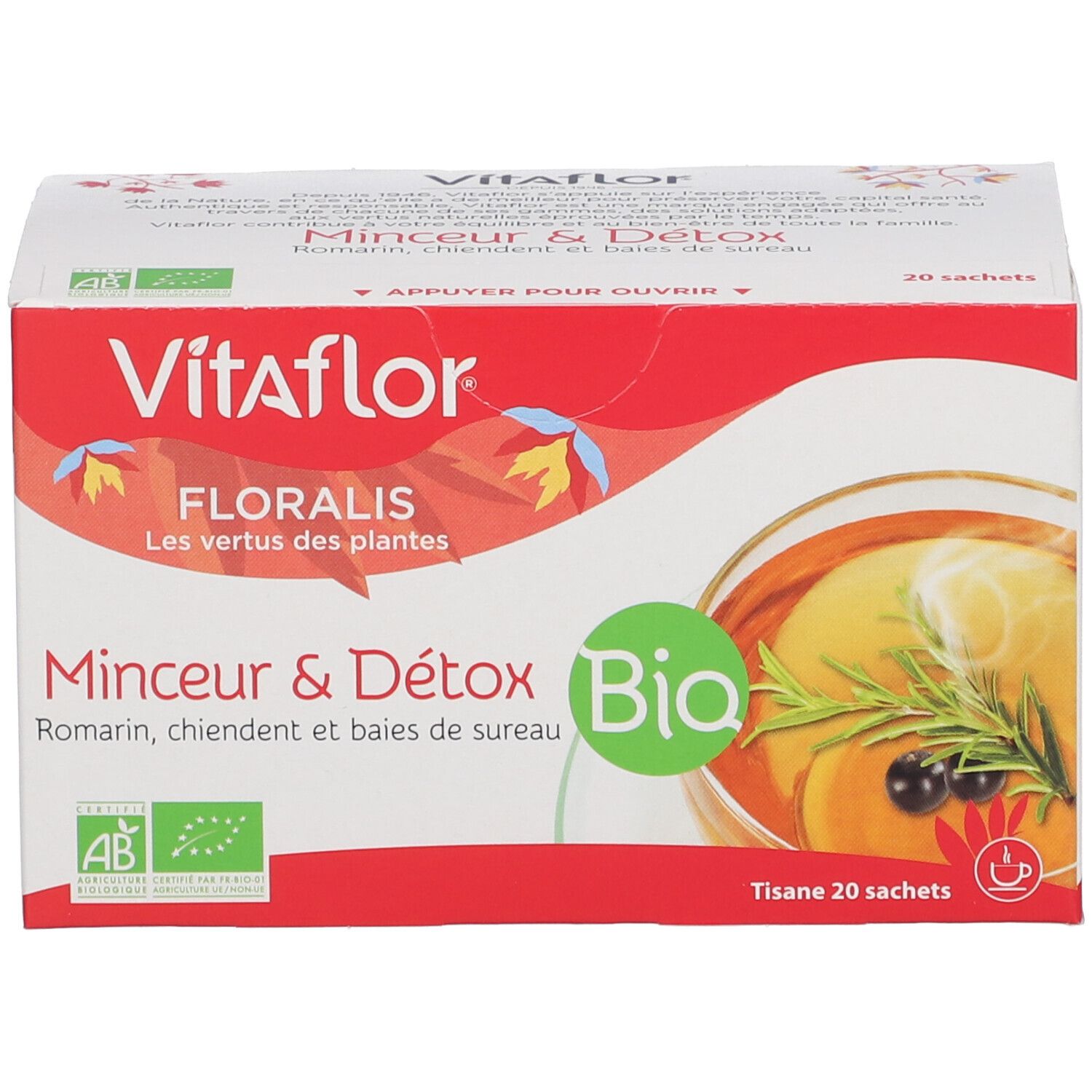 Vitaflor Tisane Bio Romarin 18 Sachets