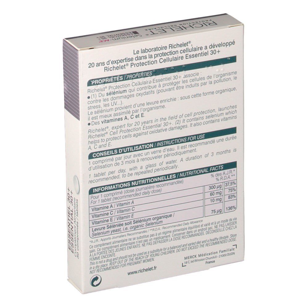 Merck Richelet® Sélénium ACE  30+ anti-âge