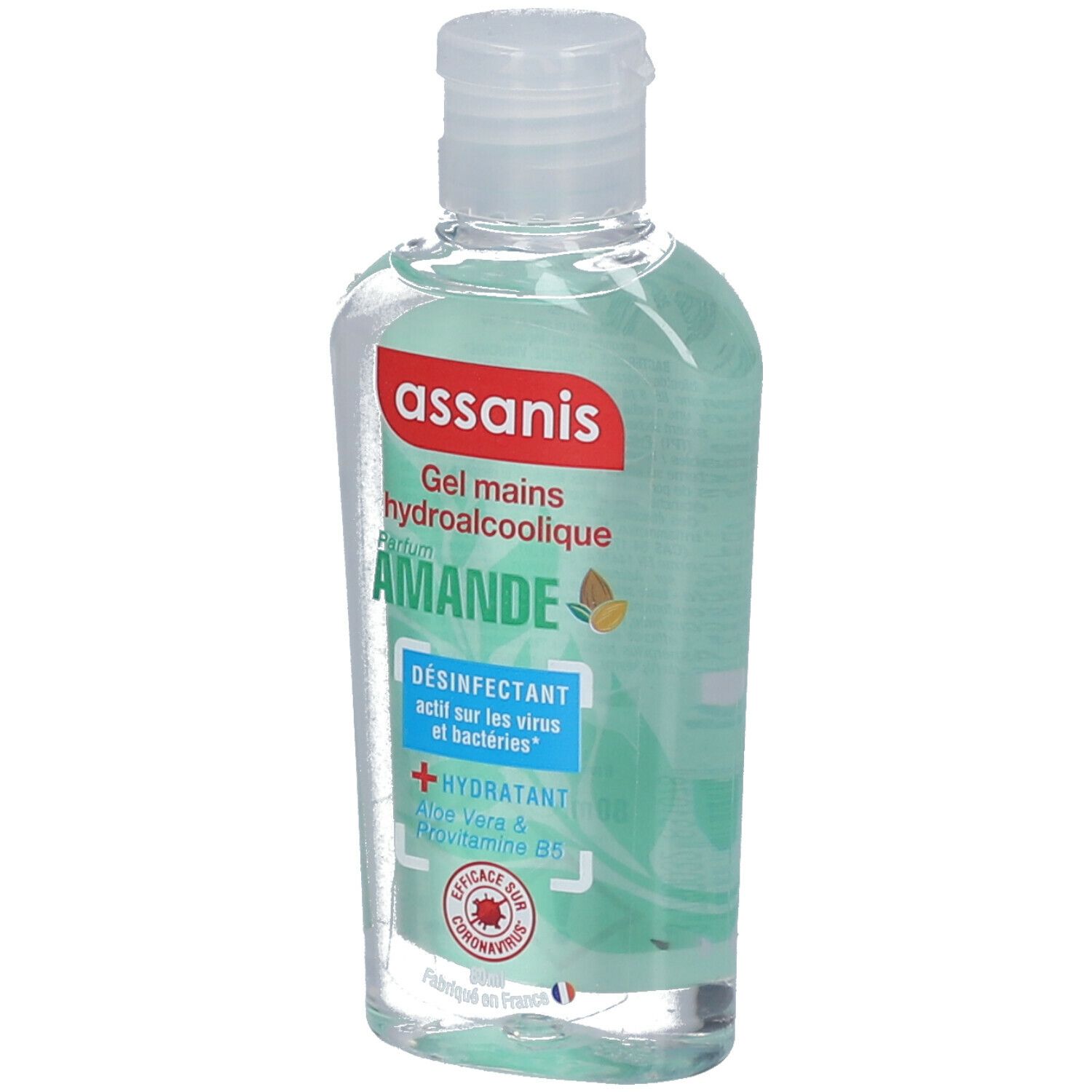 assanis Pocket Girls gel anti-bactérien amande douce