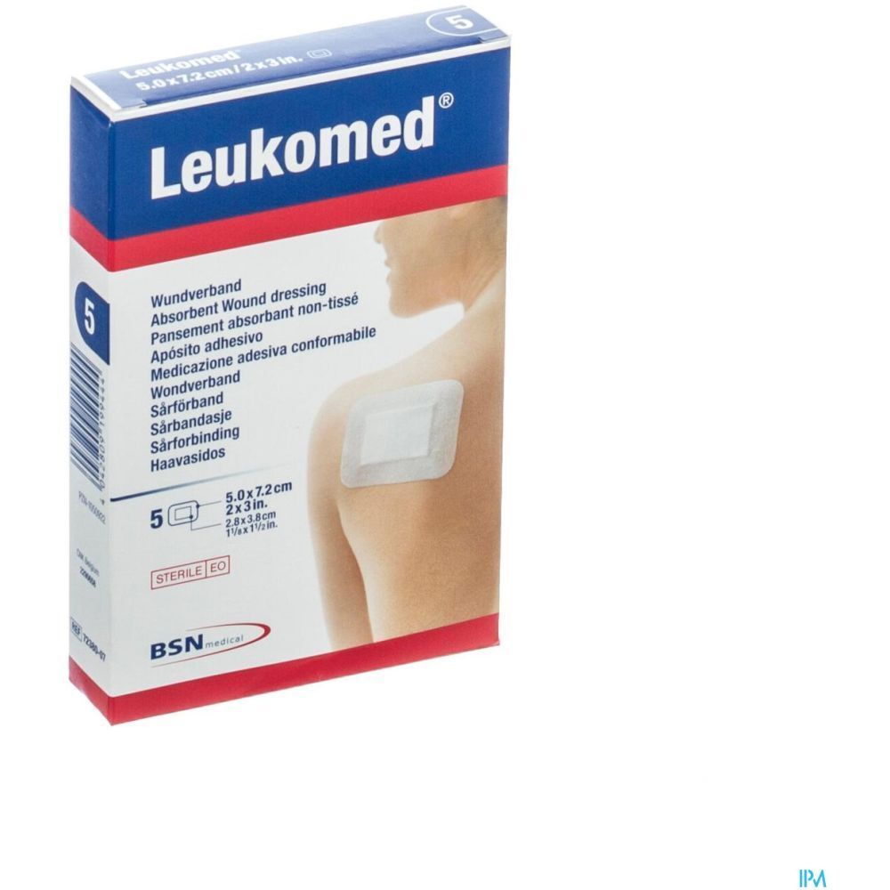 Leukomed® Pansement absorbant non-tissé stérile 5 cm x 7,2 cm