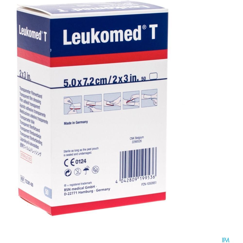 Leukomed® Pansement absorbant non-tissé stérile 5 cm x 7,2 cm