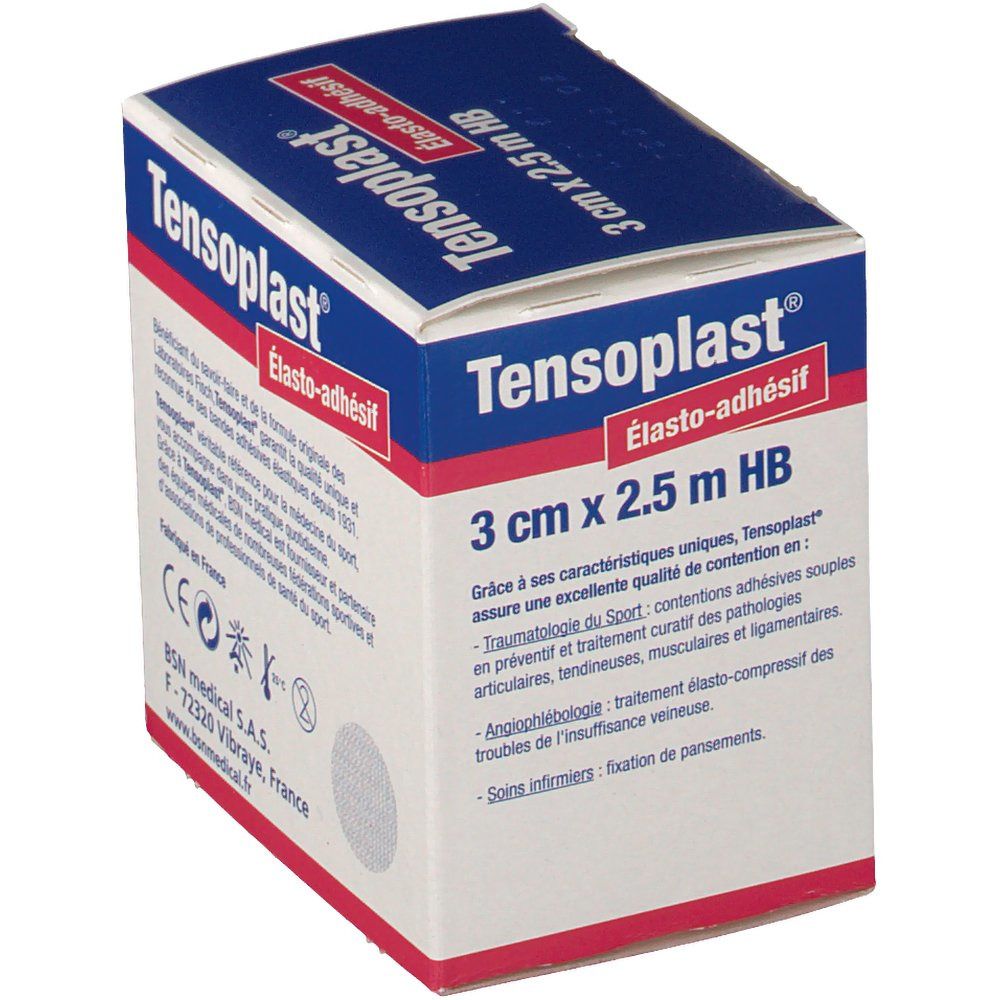 BSN Tensoplast® HB Bande adhésive élastique 3 cm x 2,5 m