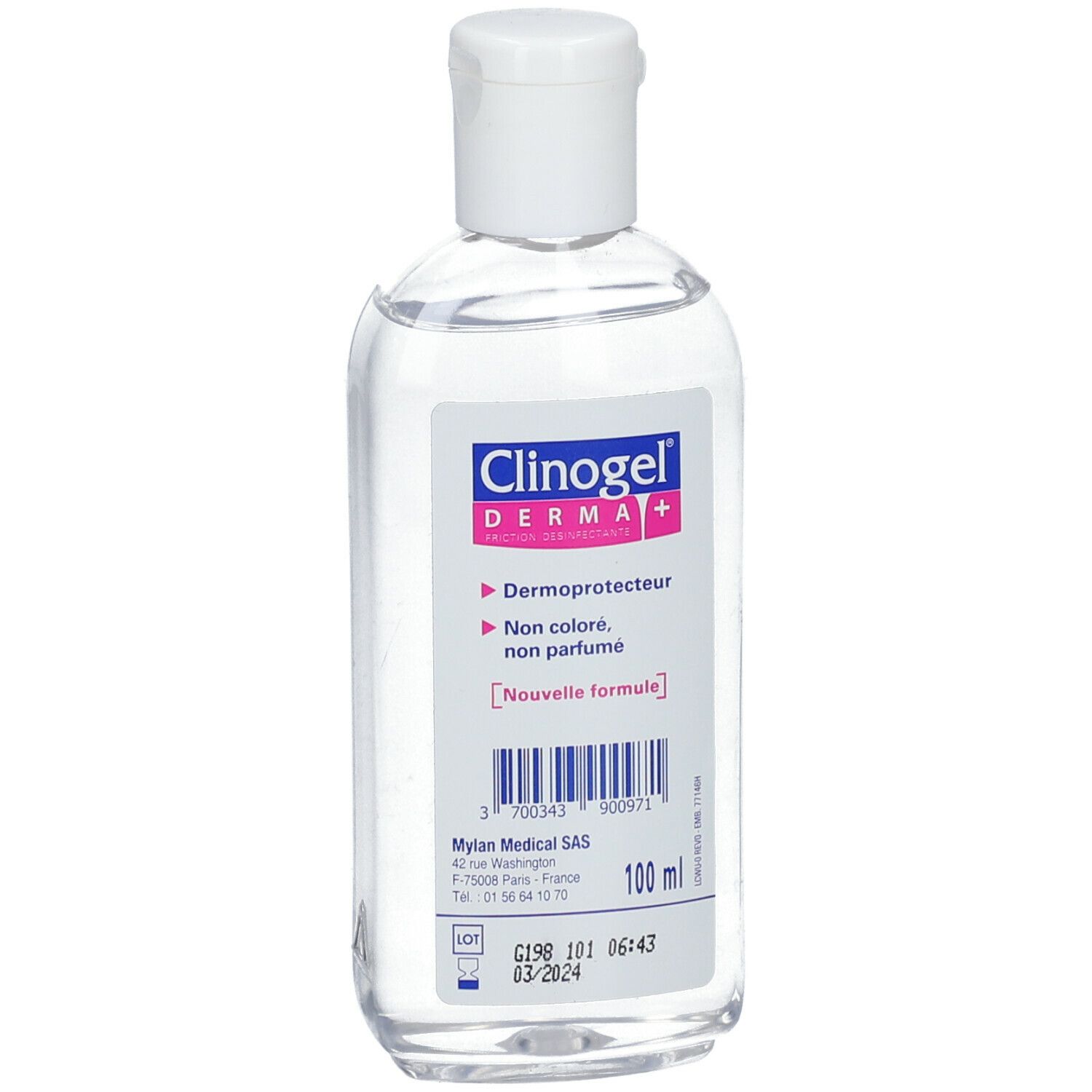 Clinogel Derma+ Gel désinfectant mains