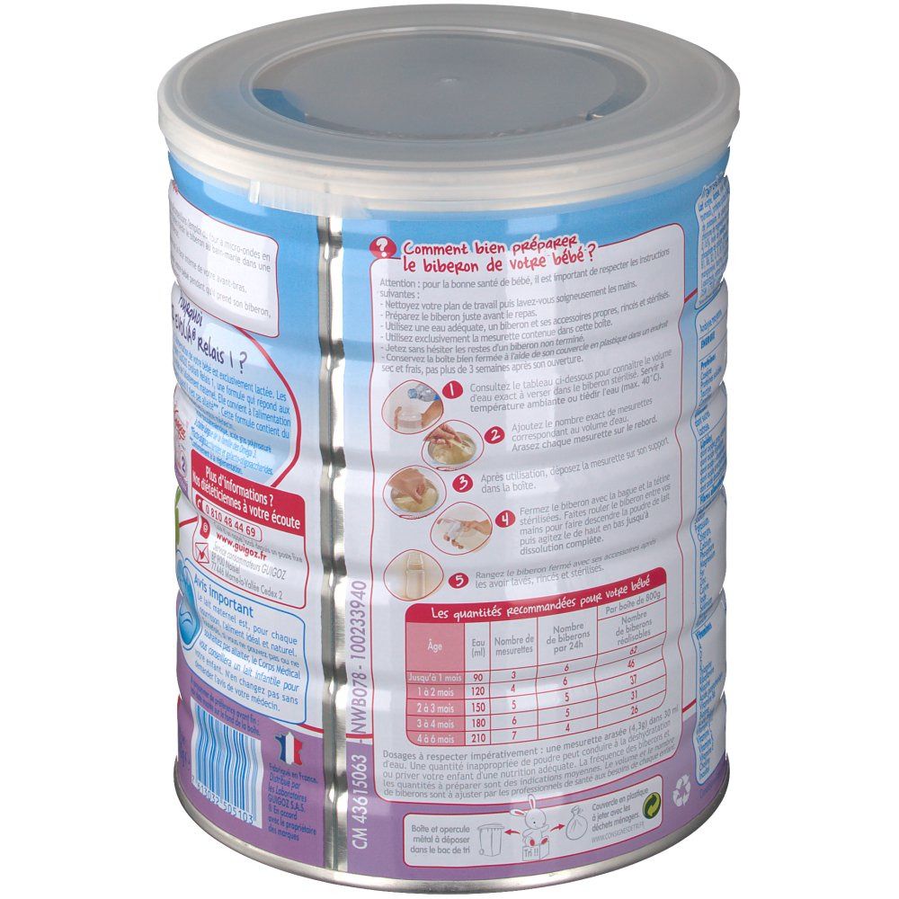 Guigoz Evolia Relais 1er ge 800 G Redcare Pharmacie