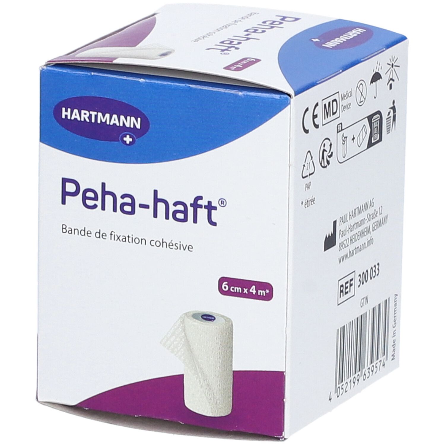 Hartmann Peha-Haft® Bande sans latex 4 m x 6 cm