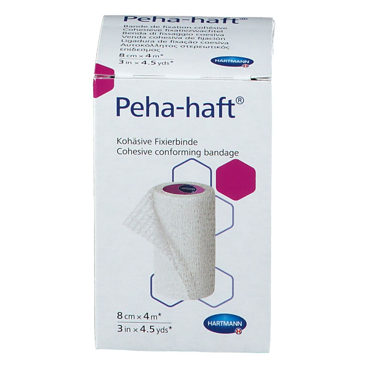 Hartmann Peha-Haft® Bande sans latex 4 m x 8 cm