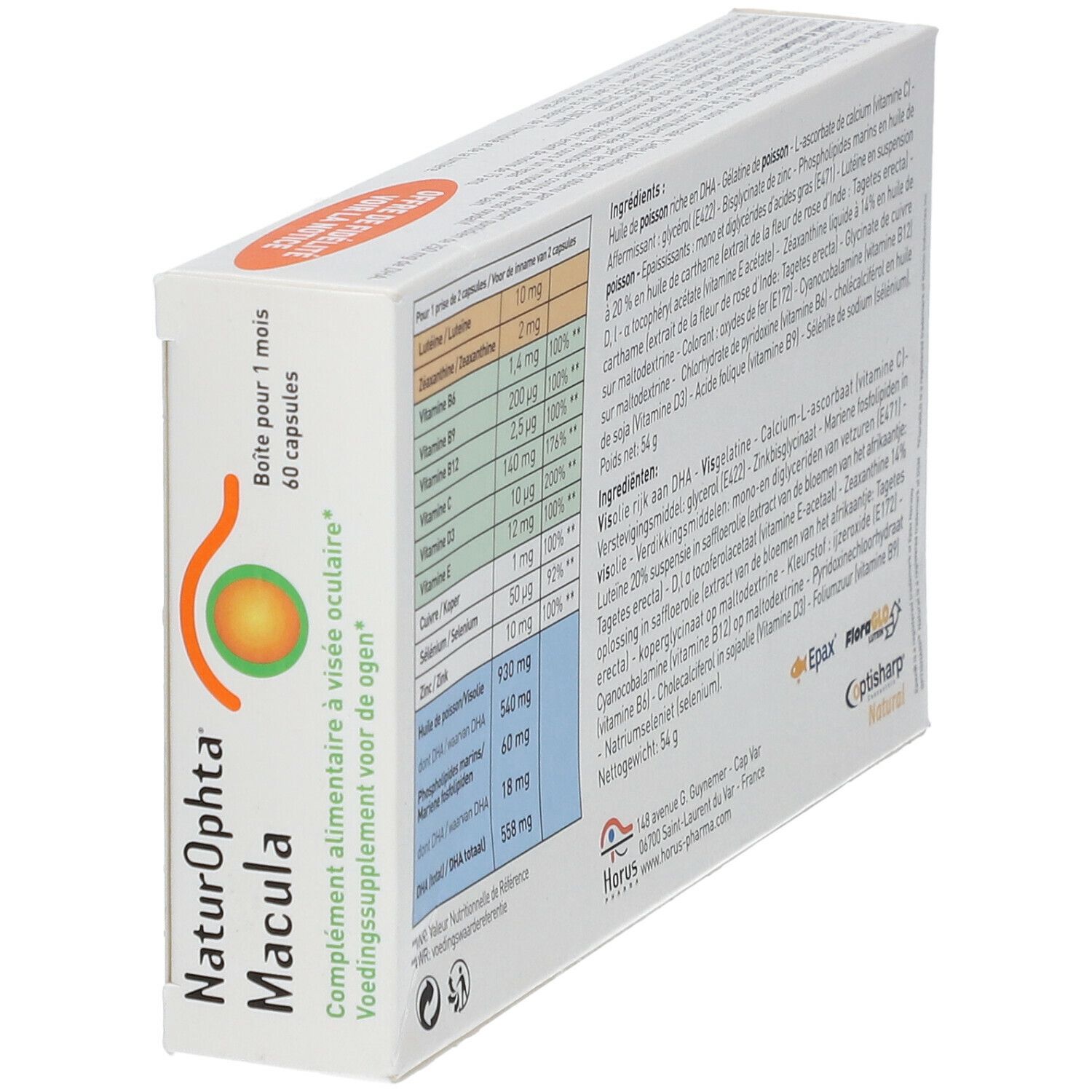 Horus Pharma NaturOphta macula