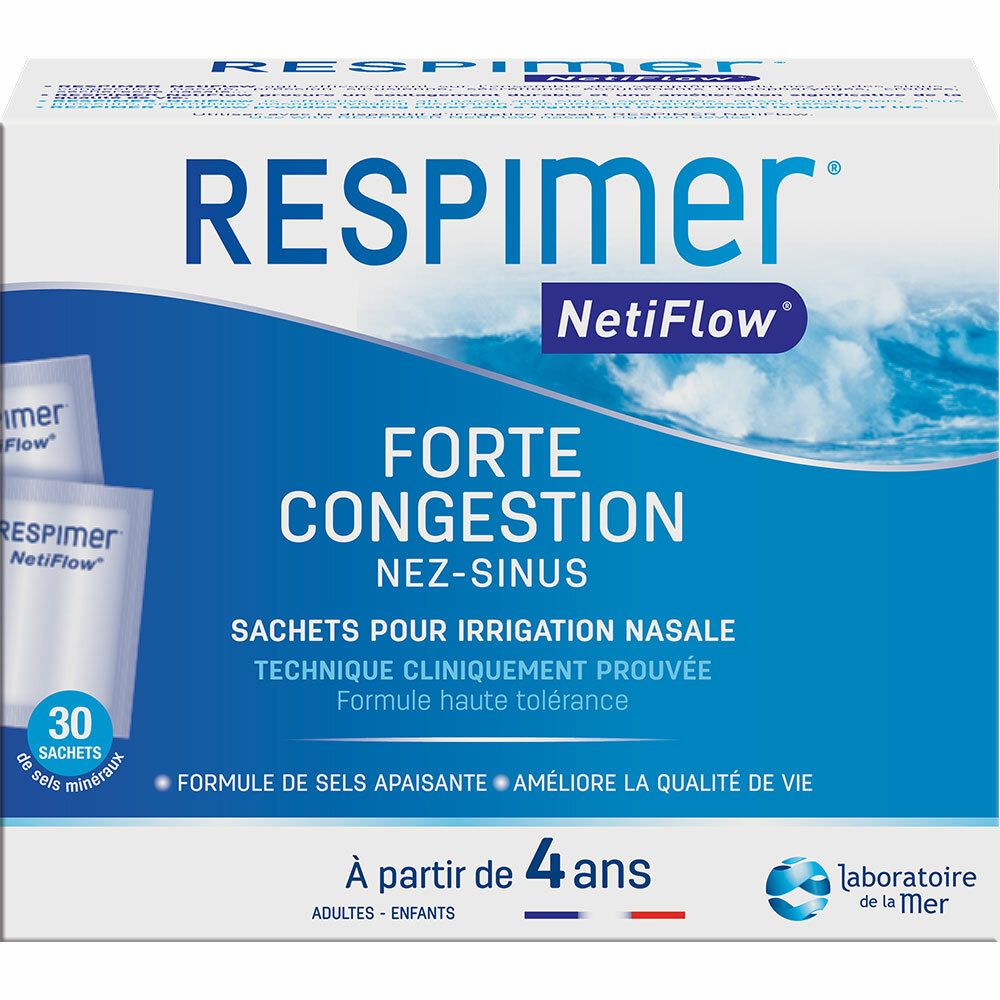Respimer Netiflow Recharge pour Irrigation Nasale 30 Sachets 30 pc(s) -  Redcare Pharmacie