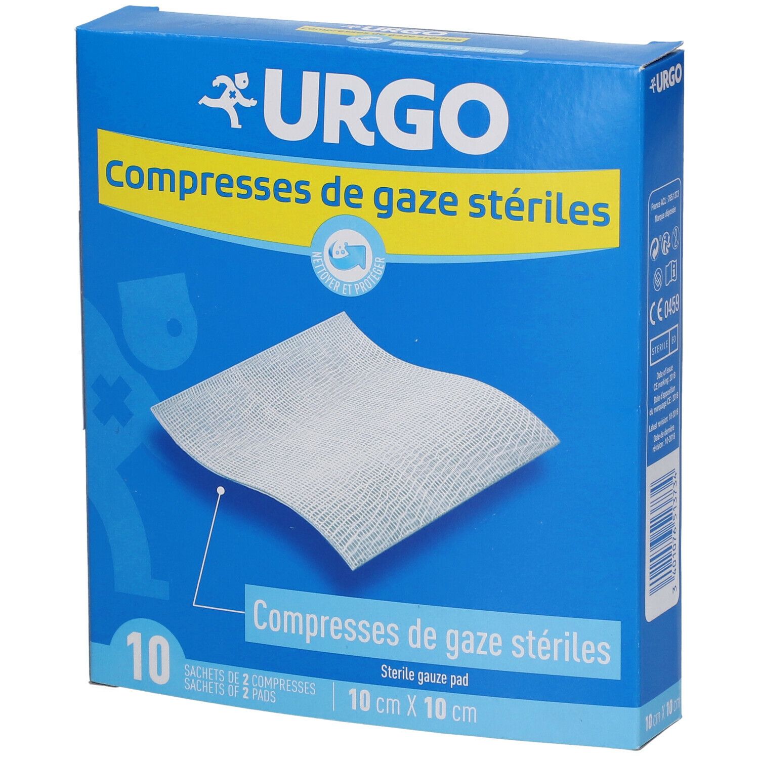Urgo compresse gaze 10 cm x 10 cm
