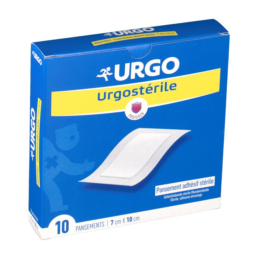 Urgo Urgostérile Pansement Adhésif Stérile 10 Cm X 7 Cm 10 Pcs