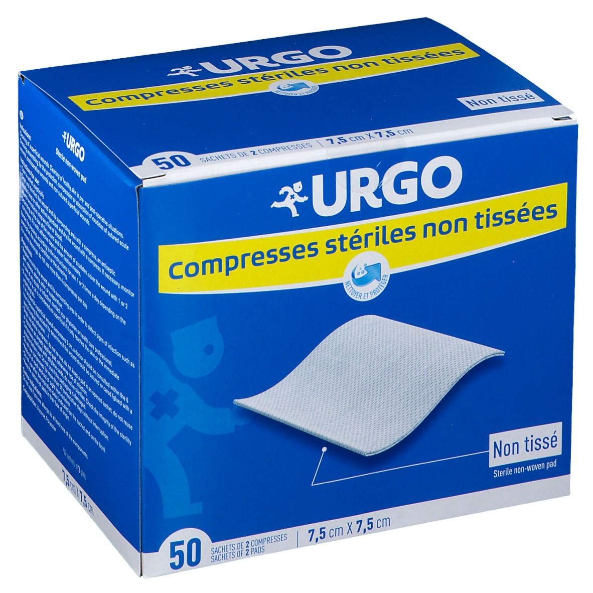 URGO Compresses stériles de gaze NT 7,5 cm x 7,5 cm