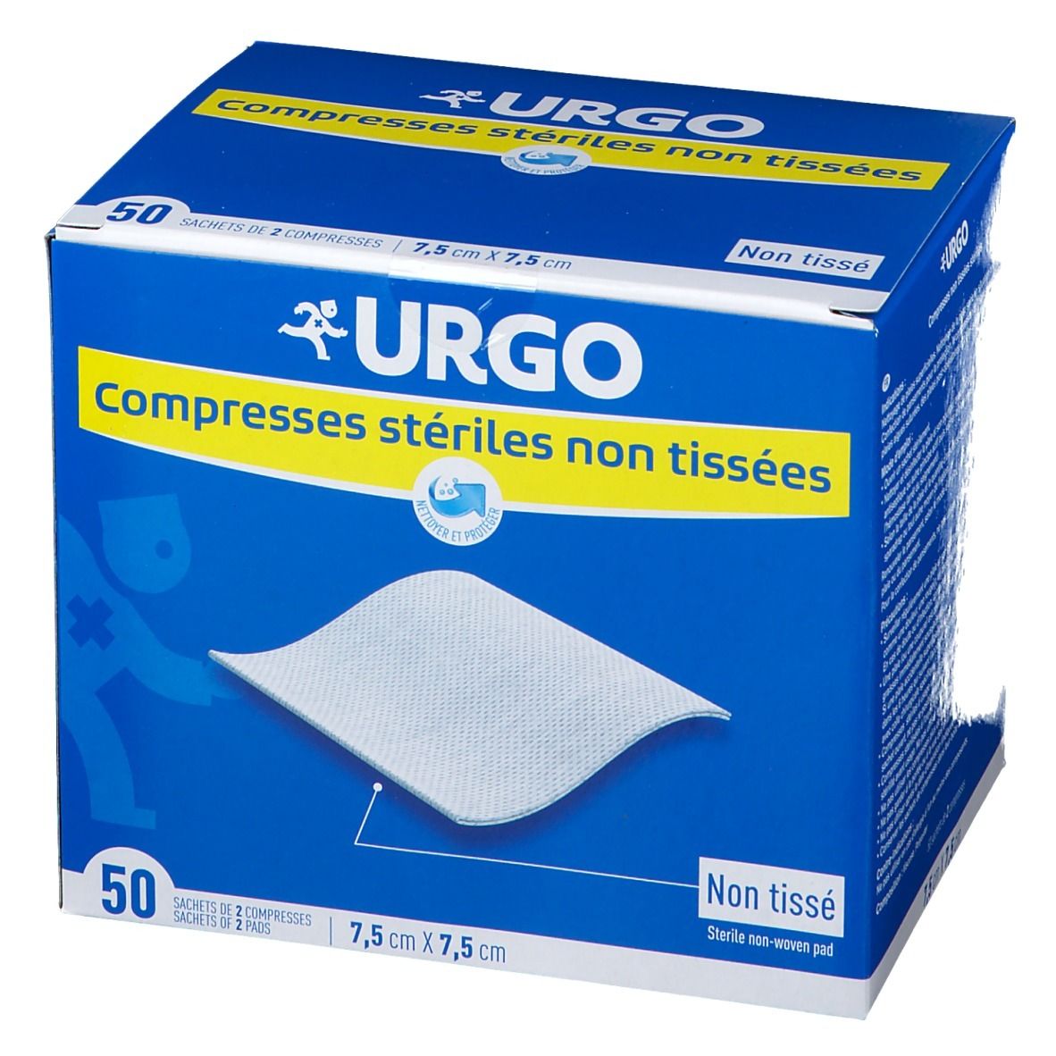 URGO Compresses stériles de gaze NT 7,5 cm x 7,5 cm