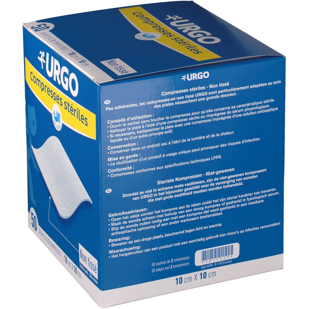 Urgo compresse gaze NT 10 cm x 10 cm 2x50 pc(s) - Redcare Pharmacie